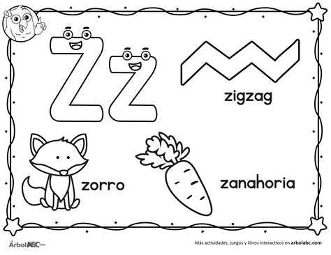 dibujos con z|letra z para colorear.